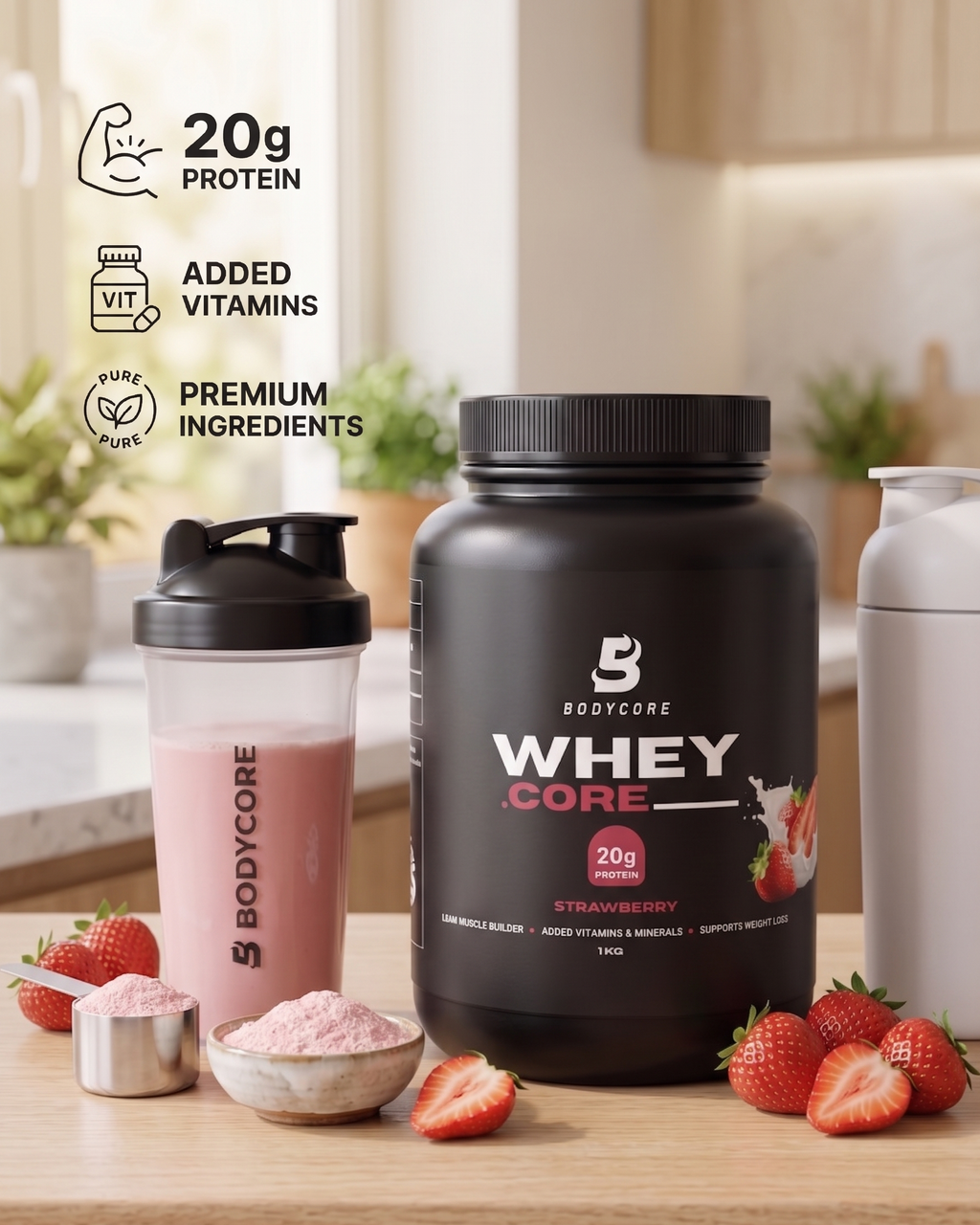 Strawberry Premium Whey Protein