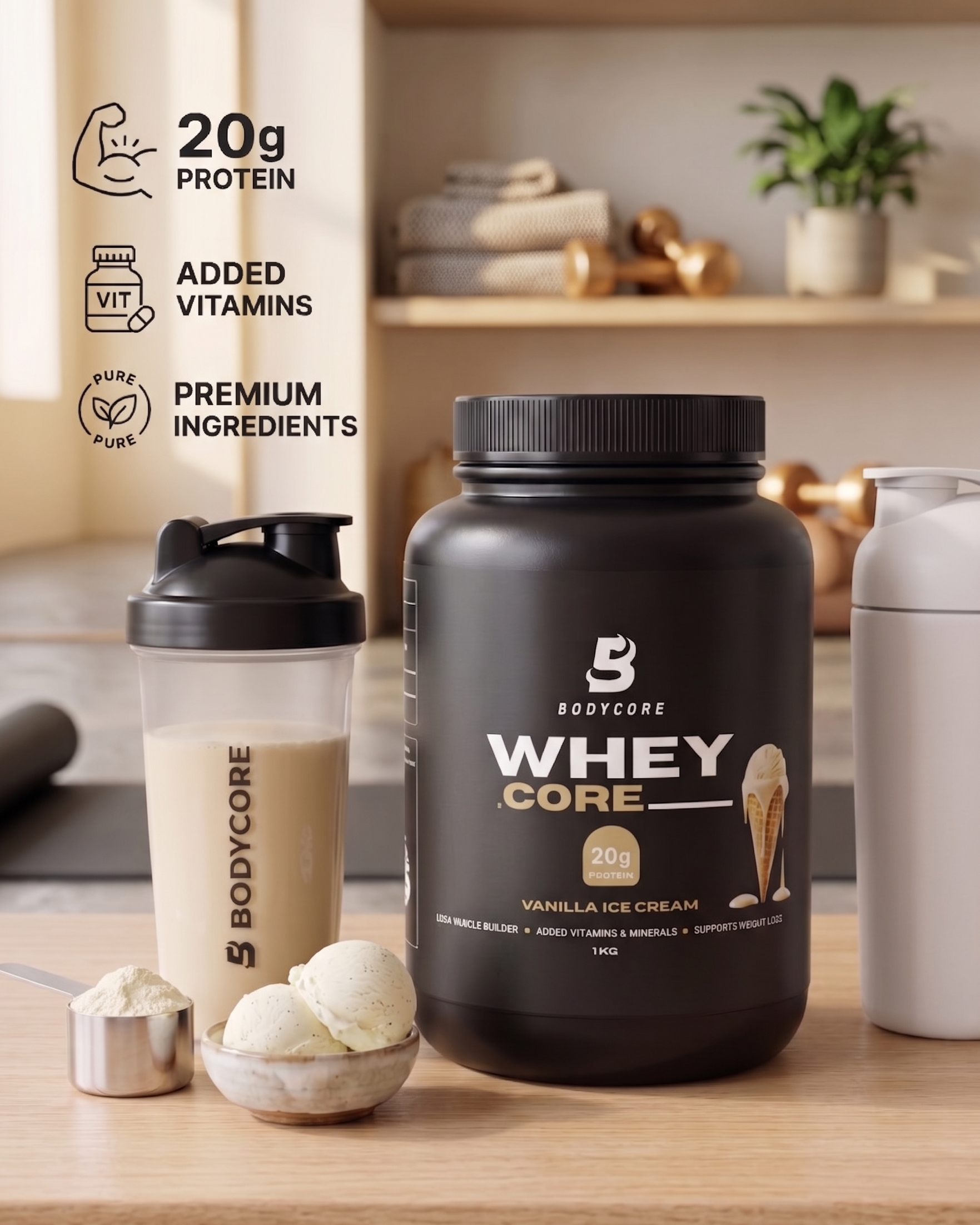 Vanilla Ice Cream Premium Whey Protein